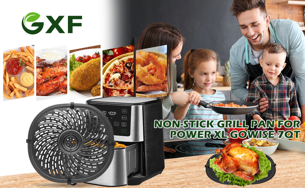 Air Fryer Grill Pan 7QT