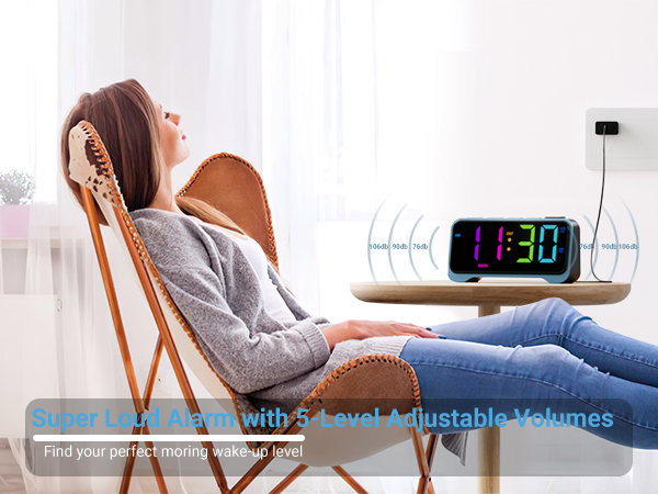 digital clocks for bedrooms loud alarm clock