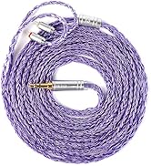 2m KZ ZS10 Pro IEM Earphones Cable, KBEAR ST24 Plus in Ear Monitor Cable 16 Core 5N OCC Silver-Pl...