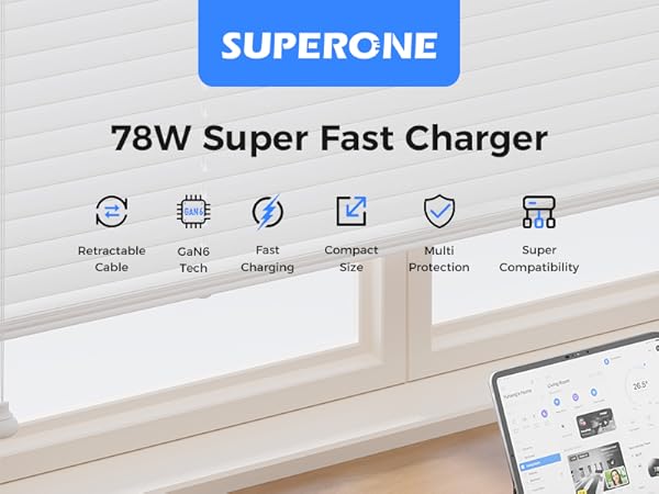 retractable phone charger wall plug