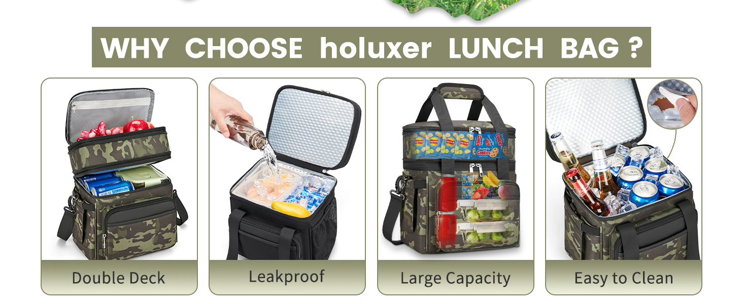 double deck large lunch box for men large lunch box for women
