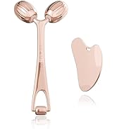 Yeamon Gua Sha Facial Tools and Face Roller Set, Facial Massage Tool for Women’s Skincare Routine...
