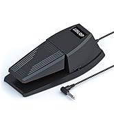 Jinlop Sustain Pedal,Keyboard Piano Pedal with Polarity Switch for Electronic Keyboards,Digital P...