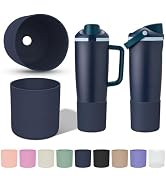 KGULQ 2Pcs Higher Boot Compatible with Owala Freesip Sway 30oz &amp; 40oz, Tall Anti-Slip Prevents Sc...