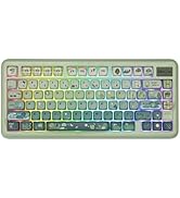 KiiBoom Phantom81 Lite 75% Gasket Mechanical Keyboard, QMK&amp;VIA Programmable, 3 Modes Wireless Gam...