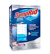 DampRid Lavender Vanilla Hanging Moisture Absorber, 16 oz., 3 Pack - Eliminates Musty Odors for F...