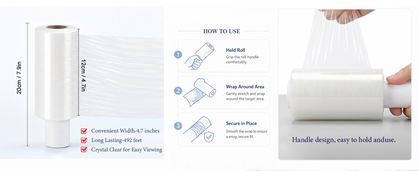 Stretch Wrap Film with Handle
