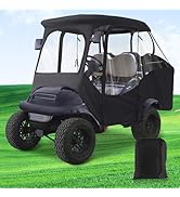 Drive-up Golf Cart Enclosure, Club Car Enclosure Fits for 4 Passengers Club Car Precedent Golf Ca...