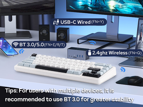 wireless creamy keyboard