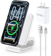 Wireless Charger Samsung Fast Charging Stand for Galaxy S26 S25 S24 Z Fold8 | 15W Wireless Desk P...