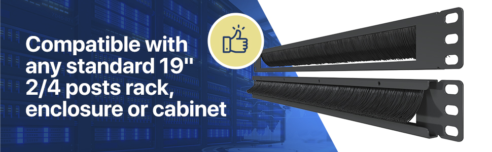 TP1710 1U Brush Panel