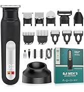 SUNNOW Electric 5-in-1 Body Hair Trimmer - Groin Trimmer for Men -Beard Trimmer for Men - Wet/Dry...