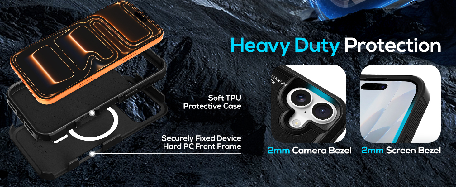 LISEVO Heavy Duty for iPhone Series Case