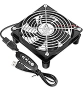 Gdstime 120mm 12cm 5 inches 5V USB Power Cooling Fan for TV Box Router Cooler