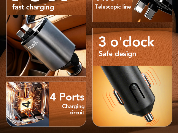 retractable car charger