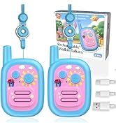 BUKEWIT Walkie Talkies for Kids 2Pack,Family Walky Talky Adults Children Radio Long Range,Outdoor...