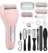 Callus Remover for Feet - with Larger Grinding Head, Electric Portable Pedicure Kit Foot File Cal...