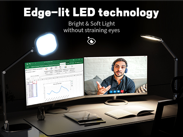 Bright Uniform Desk Lamp