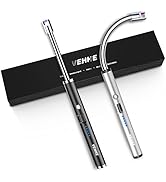 VEHHE Candle Lighter, 2 Pack Rechargeable Electric Lighter with LED Battery Display Safety Switch...