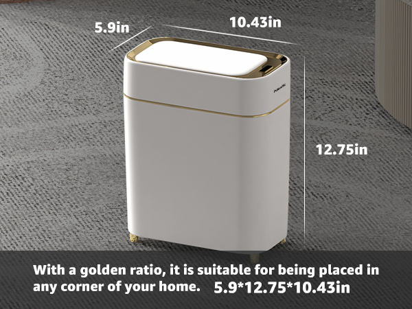 Sensor Trash Can with Touchless Lid