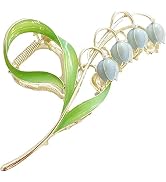 Lily of The Valley Hair Accessories Set, Metal Hairpins and Jaw Clips, Hair Styling Barrettes for...