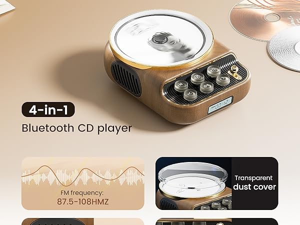 cd player with speakers