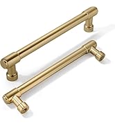 khtumeware 10-Pack 5 Inch(128mm) Champagne Bronze Cabinet Handles Warm Brass Cabinet Pulls Gold K...