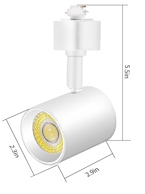 10W TRACK LIGHT SIZE
