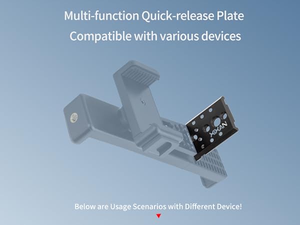 Multi-function Quick-release Plate Compatible with various tripods