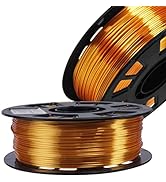 DO3D Silk Metallic Gold PLA 1.75mm 3D Printer Filament, 1kg Spool (2.2lbs) 3D Printing Material, ...