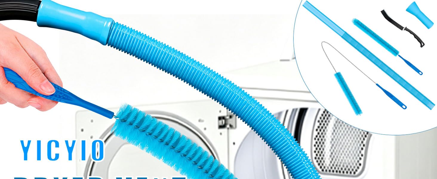 Dryer Vent Cleaner Kit With Dryer Vacuum Hose Attachment