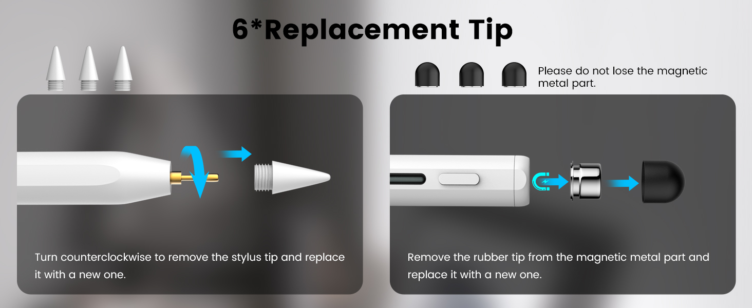6 replacement tips