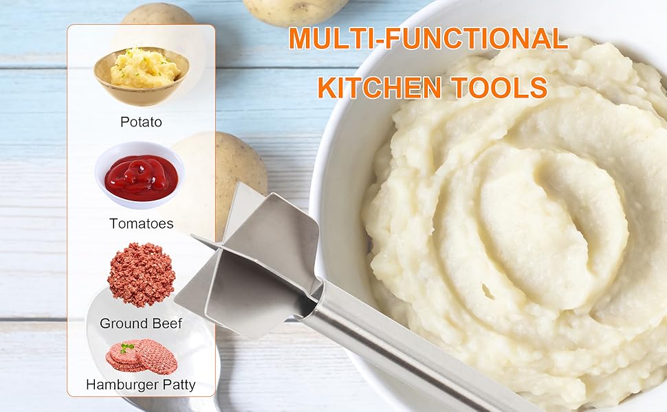 304 Stainless Steel Meat Masher