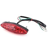 12V Universal 15 LED Motorcycle Rear Tail Light Brake Stop Running Tail Light ATV Dirt Bike (B)