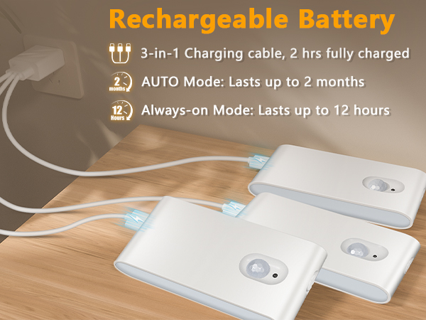 Warm White Rechargeable Night Light