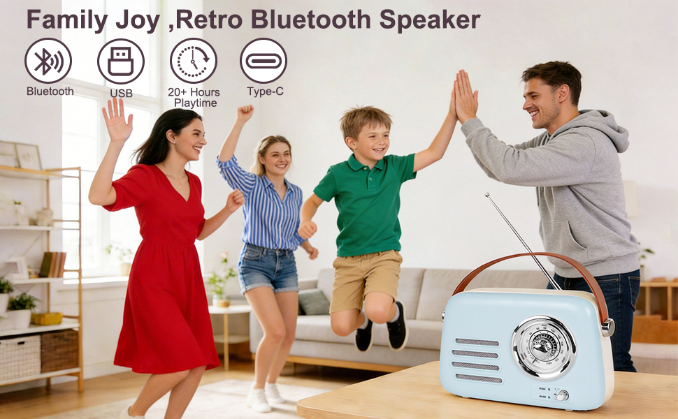 retro bluetooth speaker