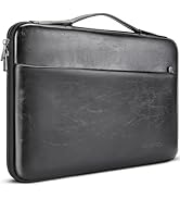 DOMISO 17.3 inch Laptop Sleeve Case Water-Resistant PU Computer Cover Bag for HP, Dell Notebook,B...