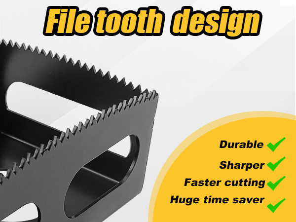 File-tooth design,Excellent Blade for Cutting Outlet Boxes