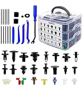 835 PCS Car Push Retainer Clips and Plastic Fasteners Kit - 24 Sizes Nylon Bumper Fender Clips Pl...
