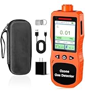 ZYKYCX Portable Ozone Detector, 0-20 PPM Ozone Gas Monitor with 0.01 PPM High Resolution, 16H Lon...