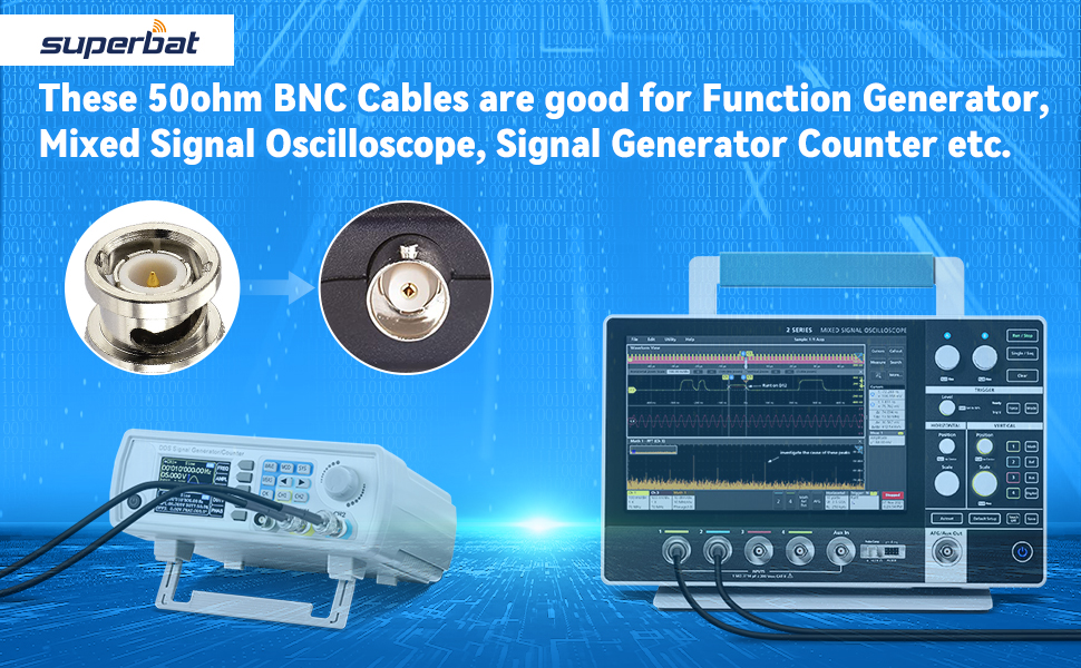  BNC Male to BNC Male Jumper 50 Ohm RG58 Coaxial Cable