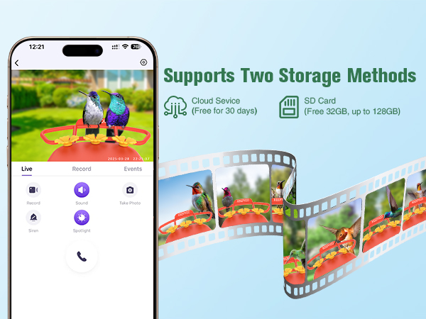 smart hummingbird feeder with camera