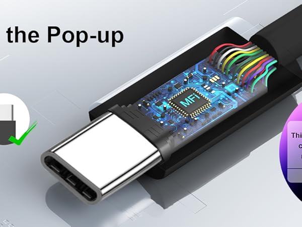 10ft iphone 15 pro max plus charger fast charging block 20W usb type c charger