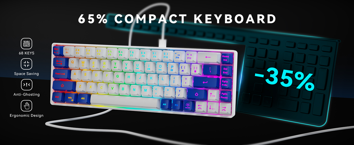 wired gaming keyboard