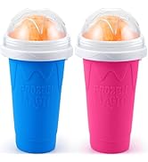Tgosomt 2Pack Slushie Maker Cup, Quick Magic Squeeze Slushy Cup, DIY Frozen Smoothies Cups, Juice...
