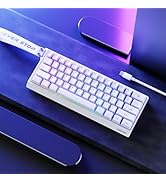 SEUNKWANG EWEADN F61 60% Gaming Keyboard Wired, RGB Backlit Membrane Gaming Keyboard with PBT Key...