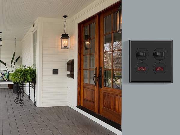 2 Gang Standard Duplex Wall Plate