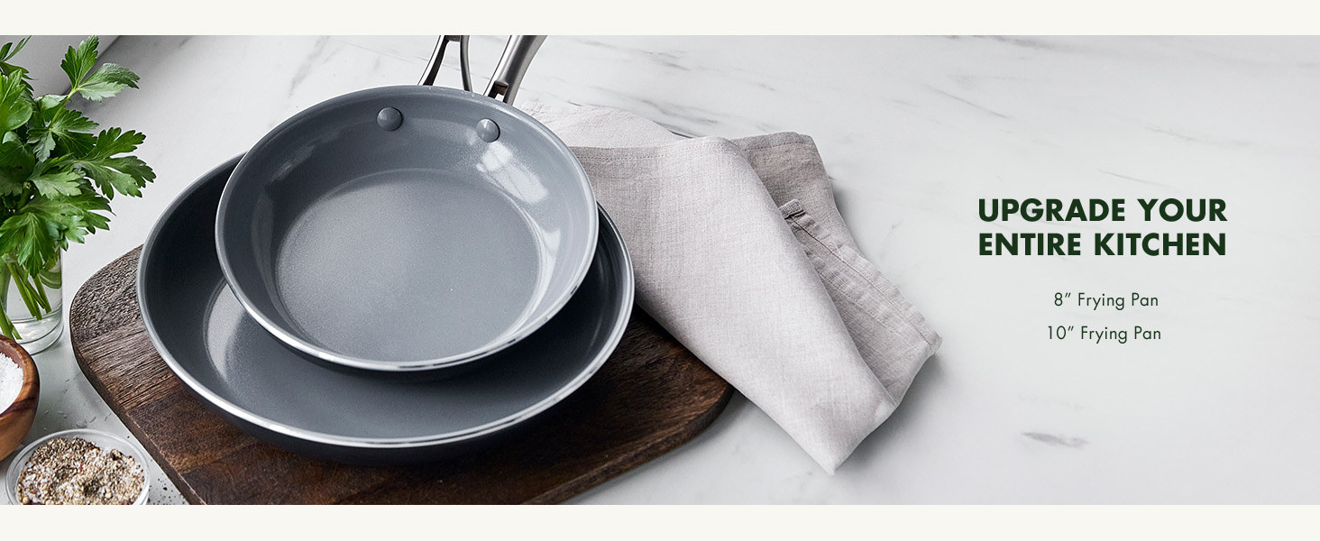 GreenPan, Ceramic Nonstick, PFAS-Free, Non-Toxic, Cookware, Frypans, Swift