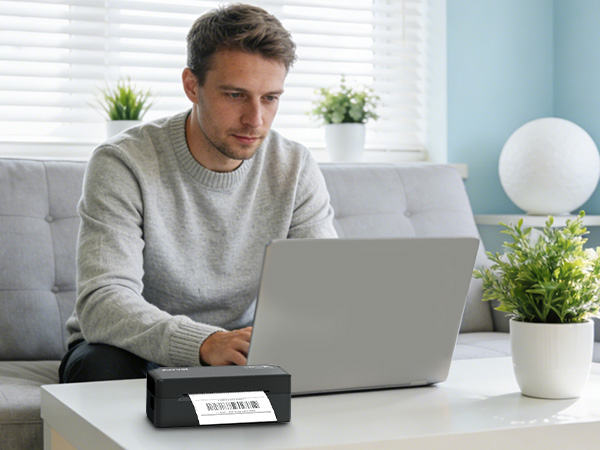 Small businesses can use smartphones to wirelessly print shipping labels via Bluetooth
