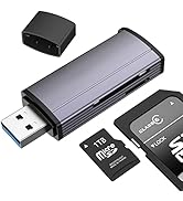 USB 3.0 Card Reader, IVSHOWCO Portable USB 3.0 to Micro sd Memory Card Picture Viewer, Trail Came...